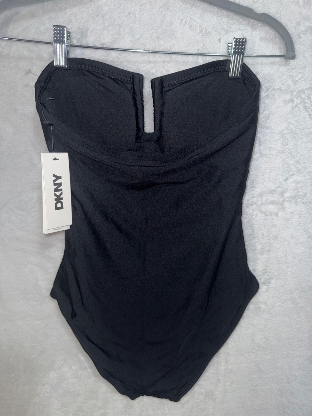 Dkny Black Strapless One-Piece Swimsuit - Picture 4 of 10